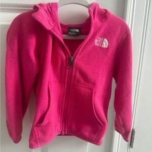 The North Face Kids Bright Pink Fleece Hoodie